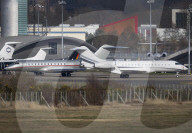 Impounded Russian jet at Farnborough