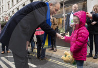 Build up to the St Patrick's Day Parade, London.