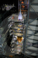 NEWS - Vor dem Rollout der Space Launch System-Rakete der NASA