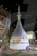 NEWS - Vor dem Rollout der Space Launch System-Rakete der NASA