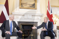 Prime Minister Boris Johnson meets Latvian Prime Minister
