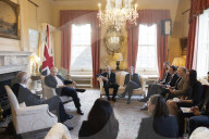 Prime Minister Boris Johnson meets Latvian Prime Minister