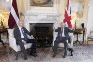 Prime Minister Boris Johnson meets Latvian Prime Minister