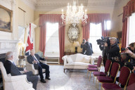 Prime Minister Boris Johnson meets Latvian Prime Minister