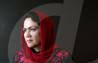 Afghan human rights defender Fawzia Koofi is pictured speaking at the Women of the World Festival in London. 