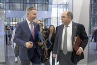 Defence Secretary Ben Wallace at NATO defence ministers' meeting