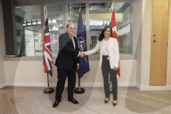 Defence Secretary Ben Wallace at NATO defence ministers' meeting