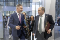 Defence Secretary Ben Wallace at NATO defence ministers' meeting