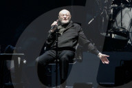 Phil Collins and Genesis performing at U Arena in Paris