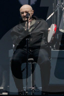 Phil Collins and Genesis performing at U Arena in Paris