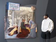 New Alters: Reworking Devotion, an
exhibition of new paintings and sculptures by Titus Kaphar at Gagosian