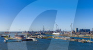 NEWS - Die grösste der Welt: Die Neue Schleusenanlage von IJmuiden aus der Luft gesehen