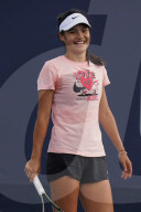TENNIS - Emma Raducanu trainiert während der Miami Open
