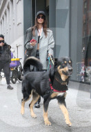 PEOPLE - Emily Ratajkowski beim Spaziergang mit ihrem Hund