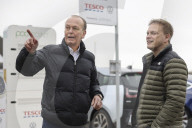 Transport Secretary, Grant Shapps filming with Quentin Willson