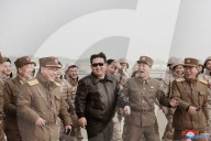 NEWS -  Nordkoreas Führer Kim Jong Un beim Test seiner neuen Interkontinentalrakete