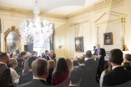 Prime Minister Boris Johnson speaks at teachers reception