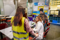 NEWS - Ukraine-Krieg: Erstaufnahmeeinrichtung für Flüchtlinge aus der Ukraine im niederländischen Gouda