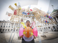 Somerset House new courtyard commission, The Arks of Gimokudan by Philippine artist-designer Leeroy New.