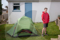 Devon’s ‘boy in the tent’ heads indoors after two-year camp out
Max Woosey, who raised more than £700k for his local hospice, will be spending less time under canvas – to his family’s relief