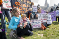 Mothers and babies join protest against UK imprisonment of pregnant women. Two babies have died in women’s prisons in UK in past three years, when mothers gave birth without medical assistance.