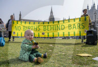 Mothers and babies join protest against UK imprisonment of pregnant women. Two babies have died in women’s prisons in UK in past three years, when mothers gave birth without medical assistance.