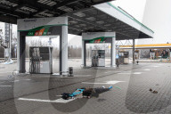 Death on the Highway between Kyiv and Zhytomyr, Ukraine - 02 Apr 2022
