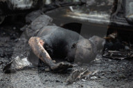 Death on the Highway between Kyiv and Zhytomyr, Ukraine - 02 Apr 2022