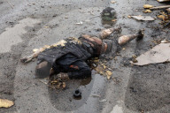 Death on the road in Bucha, Kiev, Ukraine - 02 Apr 2022