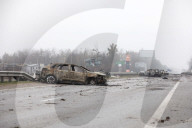 Death on the Highway between Kyiv and Zhytomyr, Ukraine - 02 Apr 2022