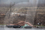 Death on the Highway between Kyiv and Zhytomyr, Ukraine - 02 Apr 2022