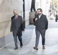 Guests arrive for Sunday Morning with Sophie Raworth at the BBC, Broadcasting House, London.
