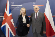 Foreign Secretary Liz Truss meets Foreign Minister Zvibniew Rau
