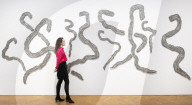 Rosemarie Castoro's Working Out exhibition at Thaddaeus Ropac gallery, London