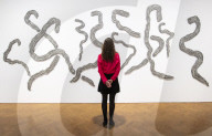Rosemarie Castoro's Working Out exhibition at Thaddaeus Ropac gallery, London
