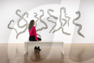 Rosemarie Castoro's Working Out exhibition at Thaddaeus Ropac gallery, London