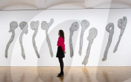 Rosemarie Castoro's Working Out exhibition at Thaddaeus Ropac gallery, London