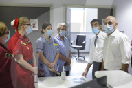 Prime Minister Boris Johnson visits new QEII hospital