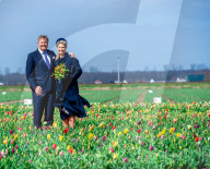 ROYALS - Besuch der niederländischen Königin im Tulpenfeld