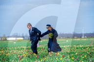 ROYALS - Besuch der niederländischen Königin im Tulpenfeld
