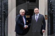 PM Johnson Greets President Andrzej Duda