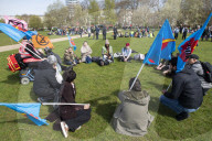 Extinction Rebellion spring campaign in Hyde Park, London