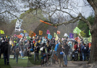 Extinction Rebellion spring campaign in Hyde Park, London