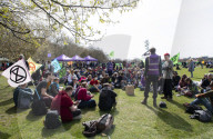 Extinction Rebellion spring campaign in Hyde Park, London