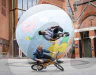ISH Dance Collective. Elements of Freestyle outside the Peacock Theatre, London