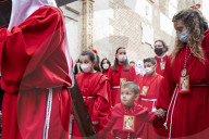 FEATURE - Spanien: Prozession während der Karwoche in Alcala de Henares