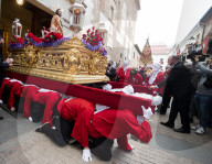 FEATURE - Spanien: Prozession während der Karwoche in Alcala de Henares