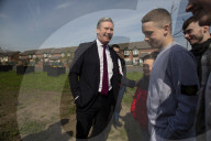 Keir Starmer during a visit to the SARA Project