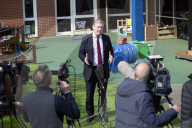 Keir Starmer during a visit to the SARA Project