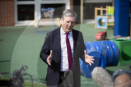 Keir Starmer during a visit to the SARA Project